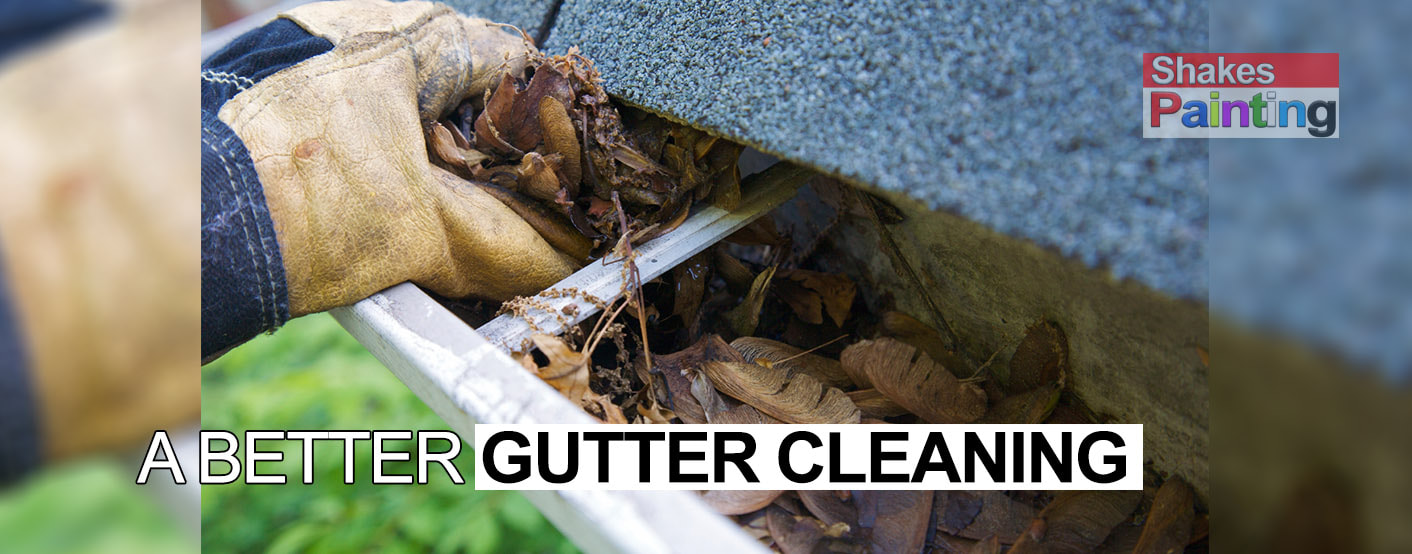 A Better Gutter Cleaning By- Shakes Painting- Painting and Decorating Stanger.
